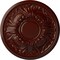 Ekena Millwork Wakefield Ceiling Medallion (Fits Canopies up to 3 5/8"), 11 3/4"OD x 1 1/4"P, Brushed Mahogany CM11WABMF - alternate 1